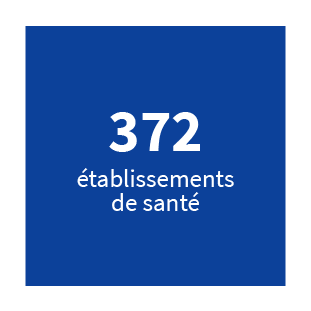 372 établissements de santé